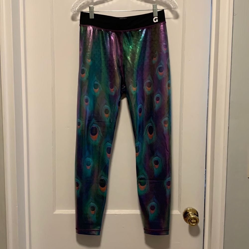 GRRRL Shiny Peacock Leggings